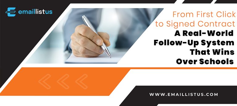 Read more about the article From First Click to Signed Contract – A Real-World Follow-Up System That Wins Over Schools